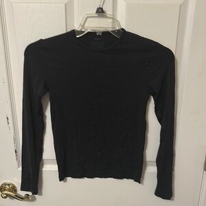 Skims SOFT SMOOTHING SEAMLESS LONG SLEEVE T-SHIRT Size L Black
